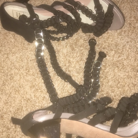 Herve Leger Chain Sandals